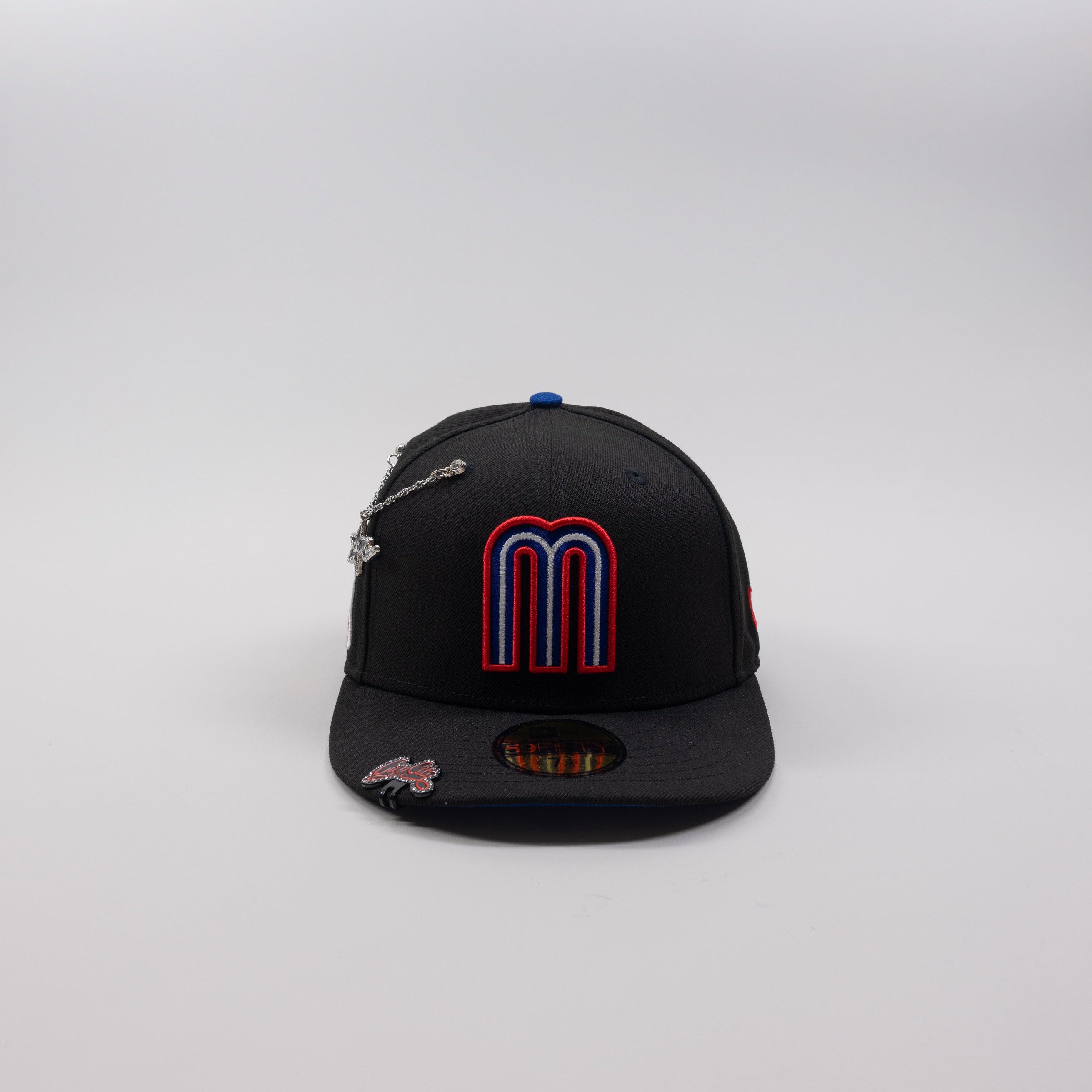 NEW ERA EXCLUSIVE 59FIFTY BLACK MEXICO W/ MEXICO FLAG SIDE PATCH