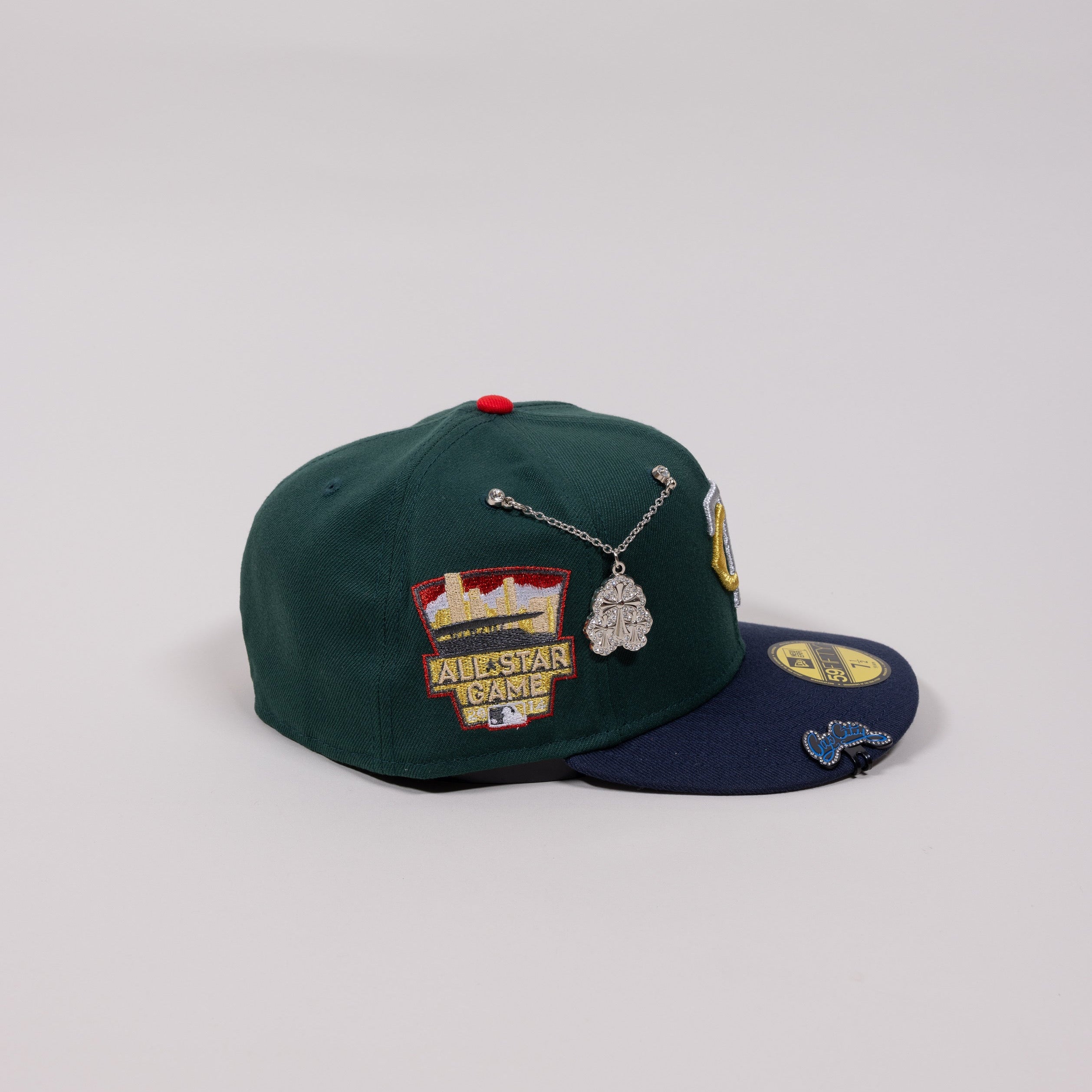 NEW ERA 59FIFTY FOREST GREEN/ NAVY MINNESOTA TWINS W/ 2014 ALL STAR GAME SIDE PATCH