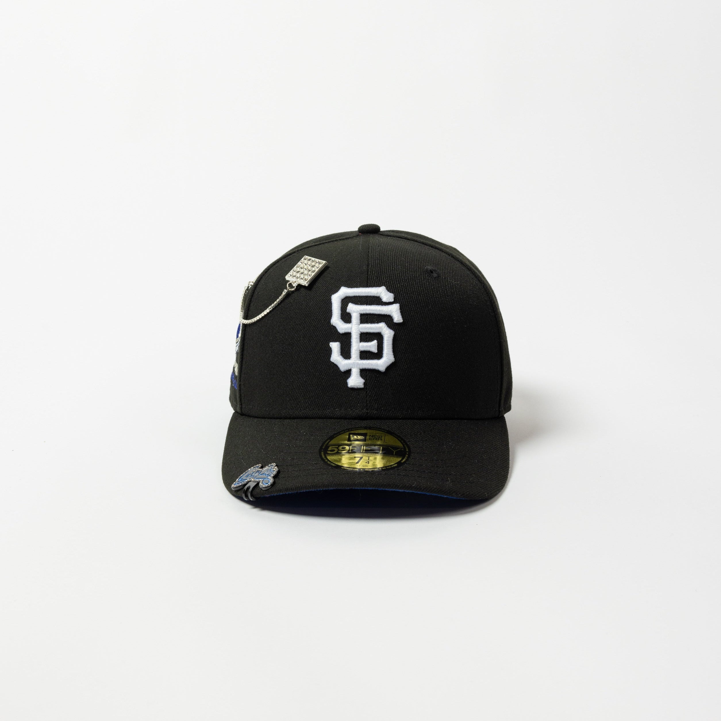 NEW ERA EXCLUSIVE 59FIFTY BLACK SAN FRANCISCO GIANTS W/ CANDLESTICH PARK SIDE PATCH