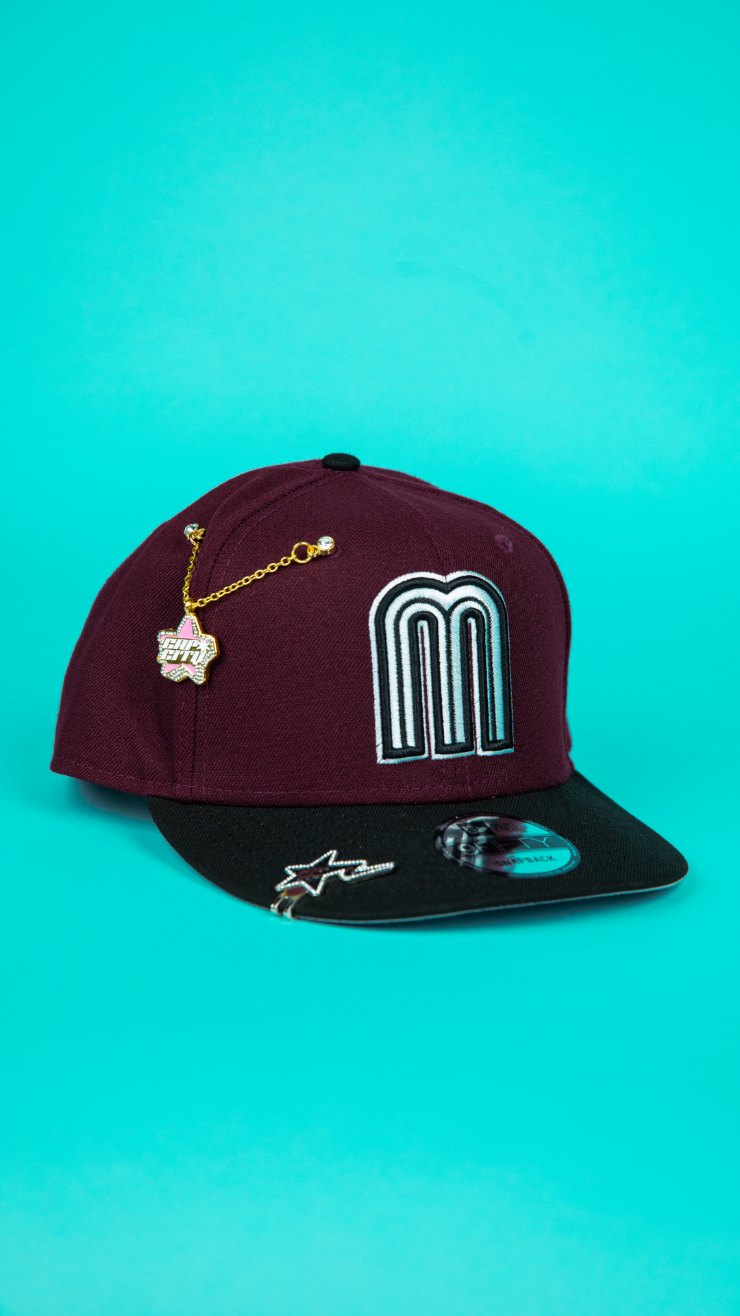 NEW ERA 9FIFTY MAROON/ BLACK MEXICO WBC TWO TONE SNAPBACK