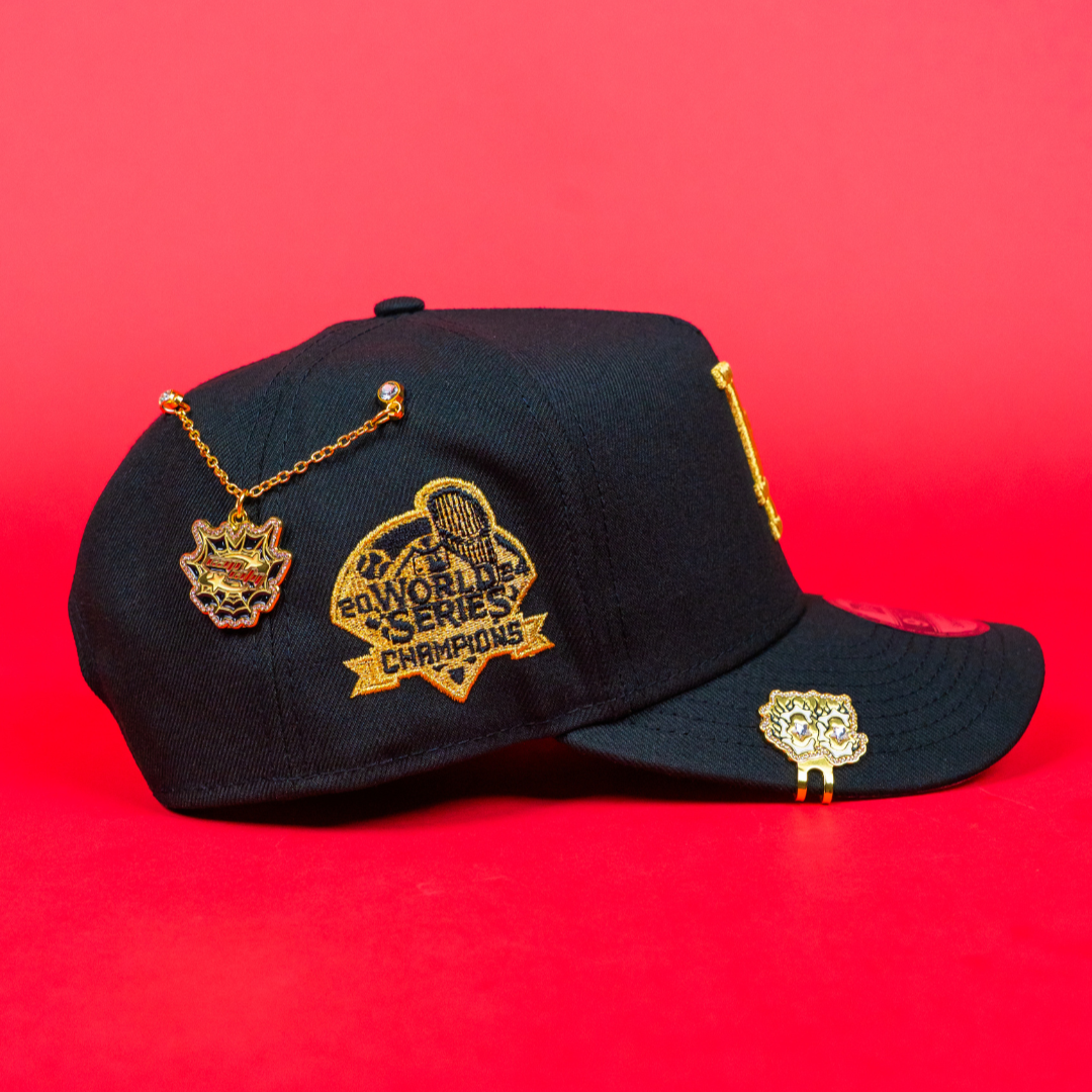 NEW ERA 9FIFTY A-FRAME BLACK LOS ANGELES DODGERS SNAPBACK W/ 2024 WORLD SERIES SIDE PATCH