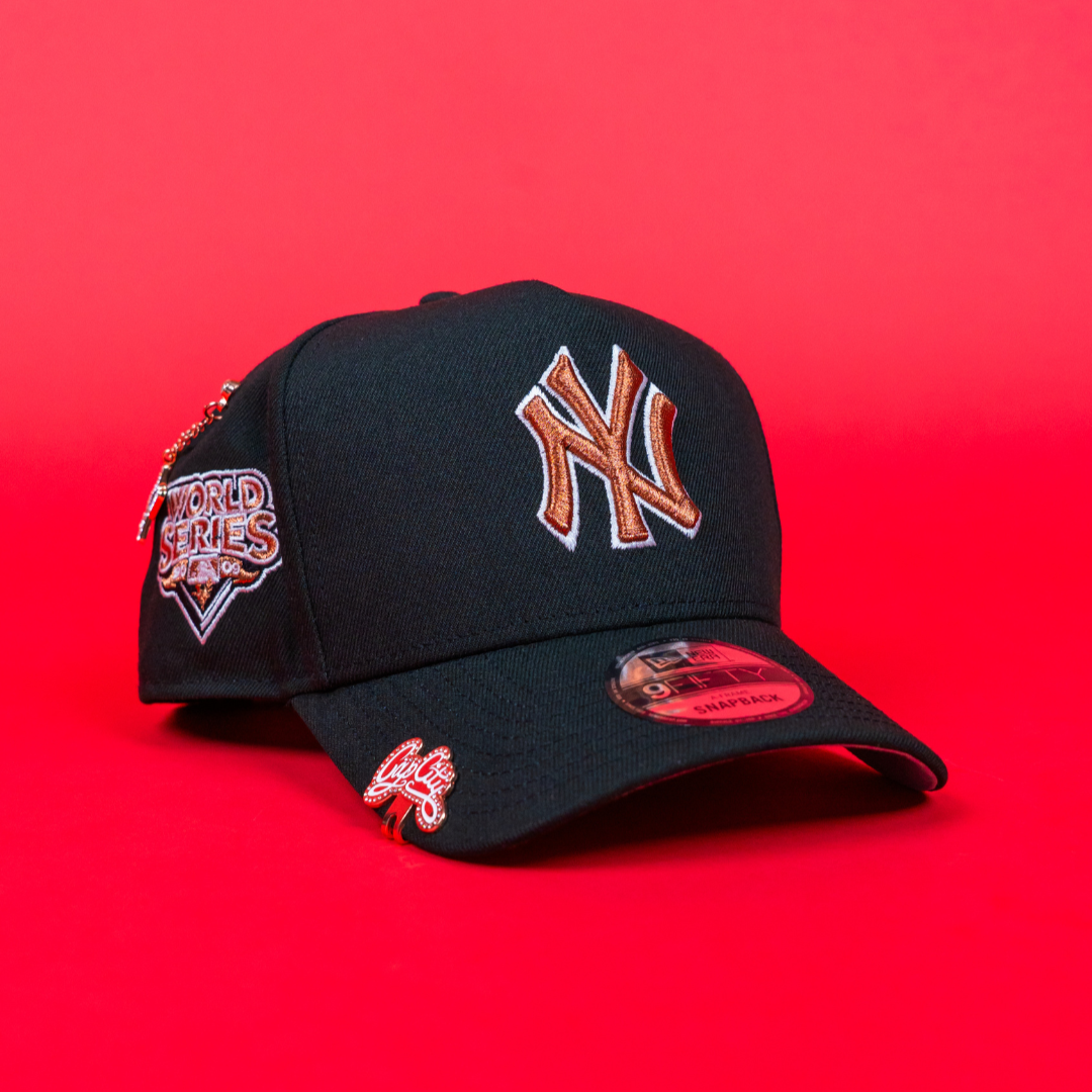 NEW ERA 9FIFTY A-FRAME BLACK NEW YORK YANKEES SNAPBACK W/ 2006 WORLD SERIES SIDE PATCH