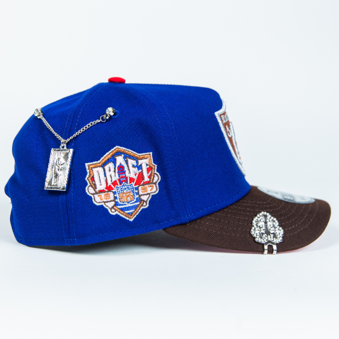 NEW ERA 9FIFTY A-FRAME BLUE/ BROWN LAS VEGAS RAIDERS W/ DRAFT SIDE PATCH