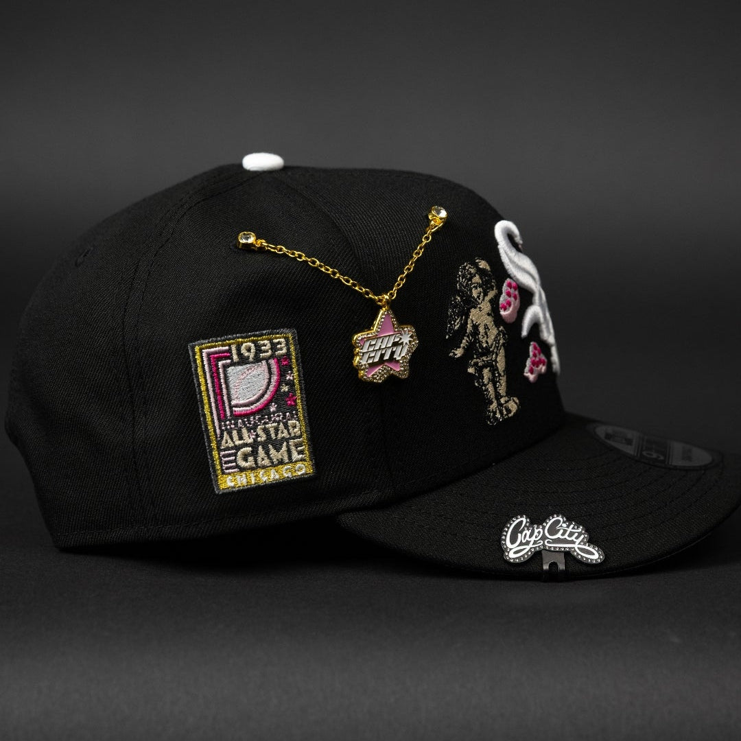 NEW ERA EXCLUSIVE 9FIFTY BLACK CHICAGO WHITE SOX "HEAVENLY CITY" SNAPBACK W/ ALL STAR GAME SIDE PATCH