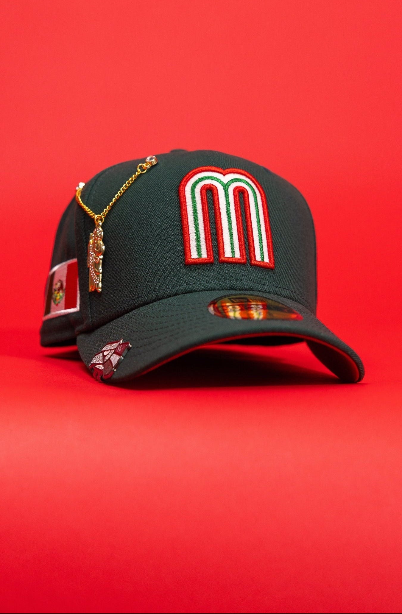 New Era Exclusive 59Fifty Forest Green 2026 WBC Mexico W/ Mexico Flag