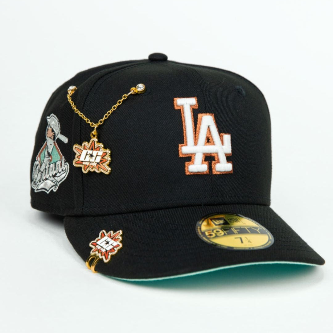 NEW ERA EXCLUSIVE 59FIFTY BLACK LOS ANGELES DODGERS W/ "SHOHEI OHTANI" SIDE PATCH