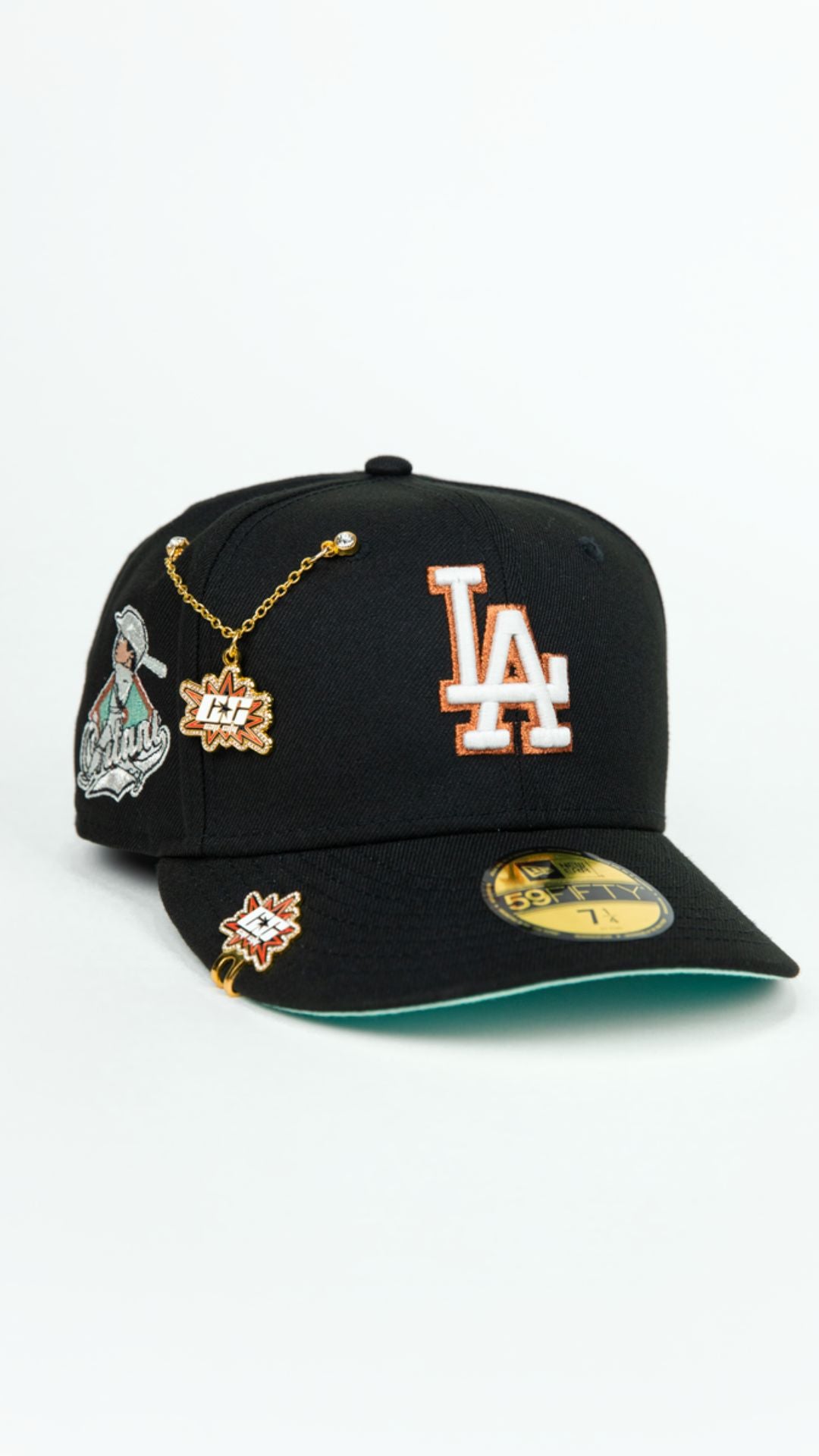 NEW ERA EXCLUSIVE 59FIFTY BLACK LOS ANGELES DODGERS W/ "SHOHEI OHTANI" SIDE PATCH