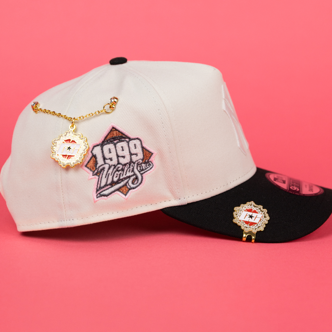 NEW ERA 9FIFTY A-FRAME CHROME/ BLACK NEW YORK YANKEES SNAPBACK W/ 1999 WS SIDE PATCH