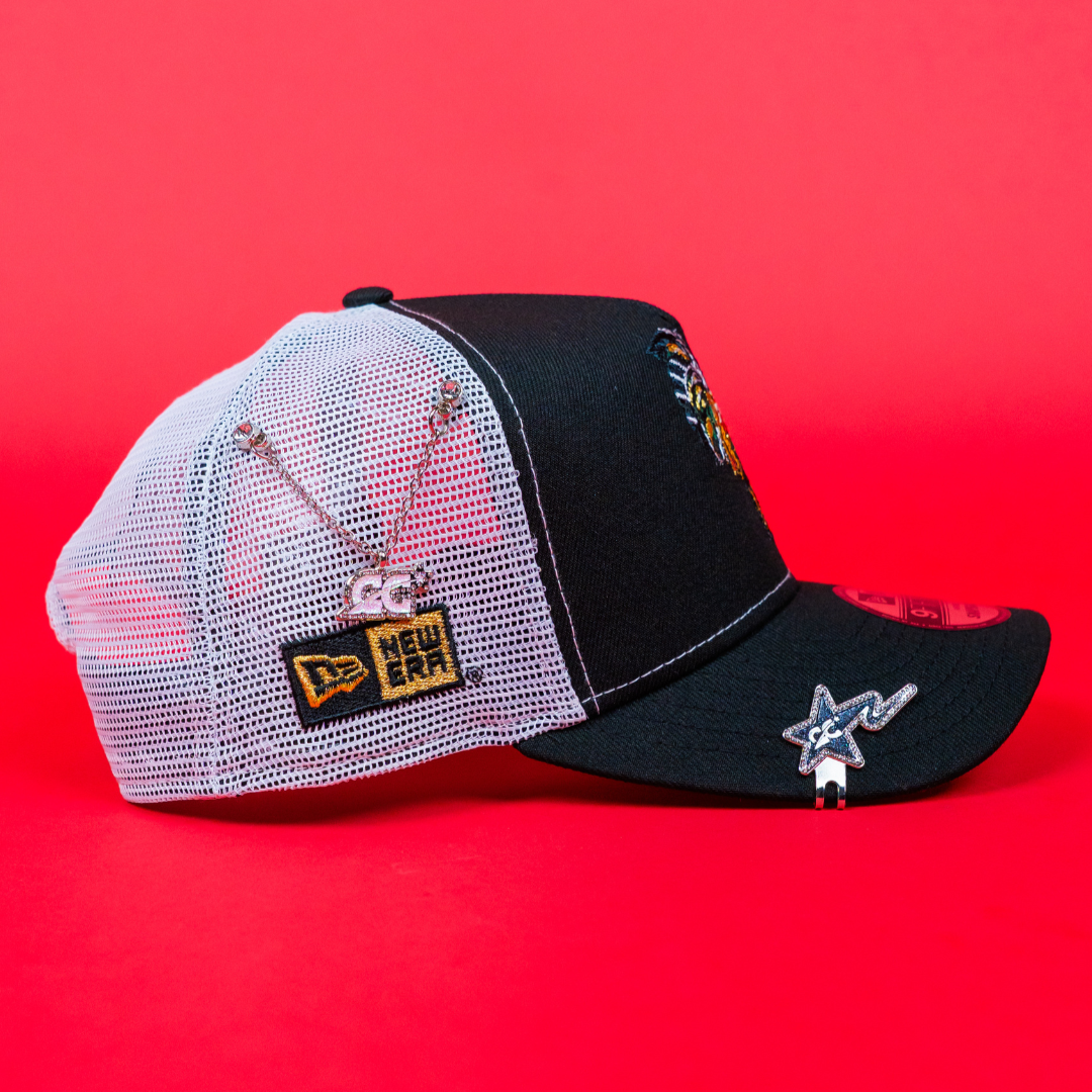 NEW ERA 9FIFTY A-FRAME BLACK "EL GALLO" MESHBACK W/ NEW ERA SIDE PATCH