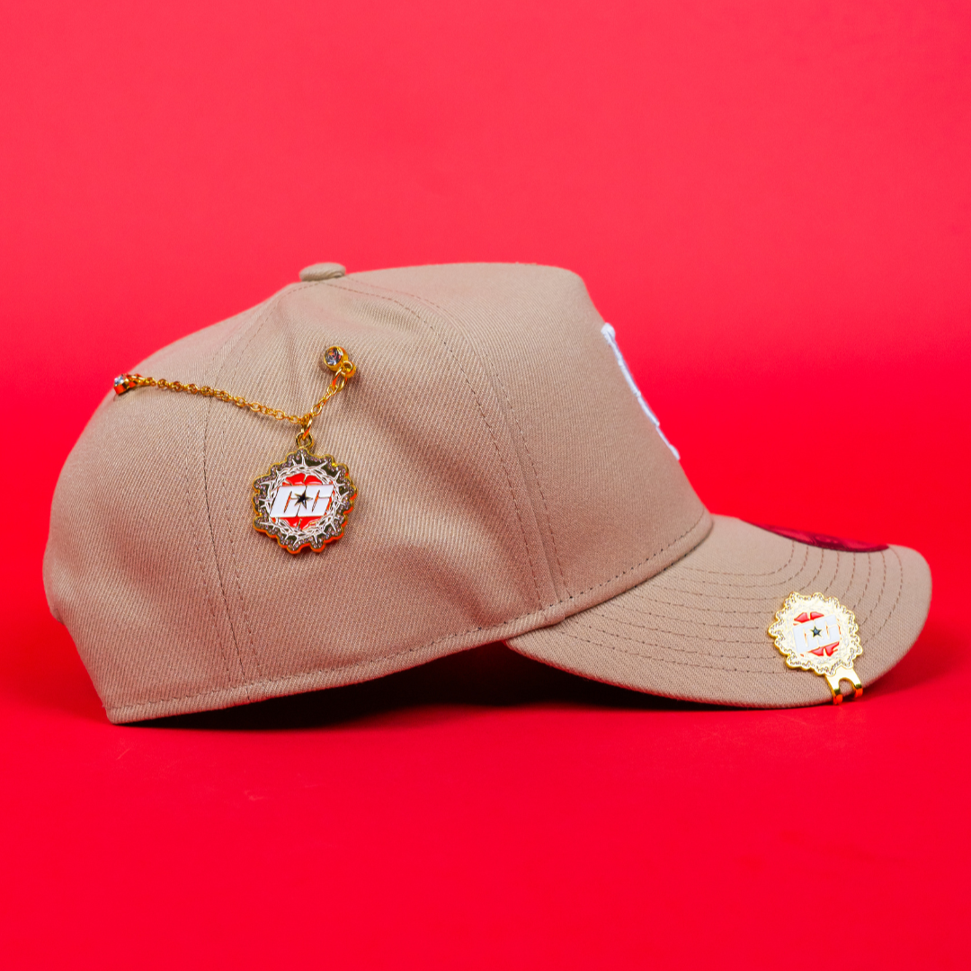 NEW ERA 9FIFTY A-FRAME LIGHT KHAKI UPSIDE DOWN LOS ANGELES DODGERS SNAPBACK