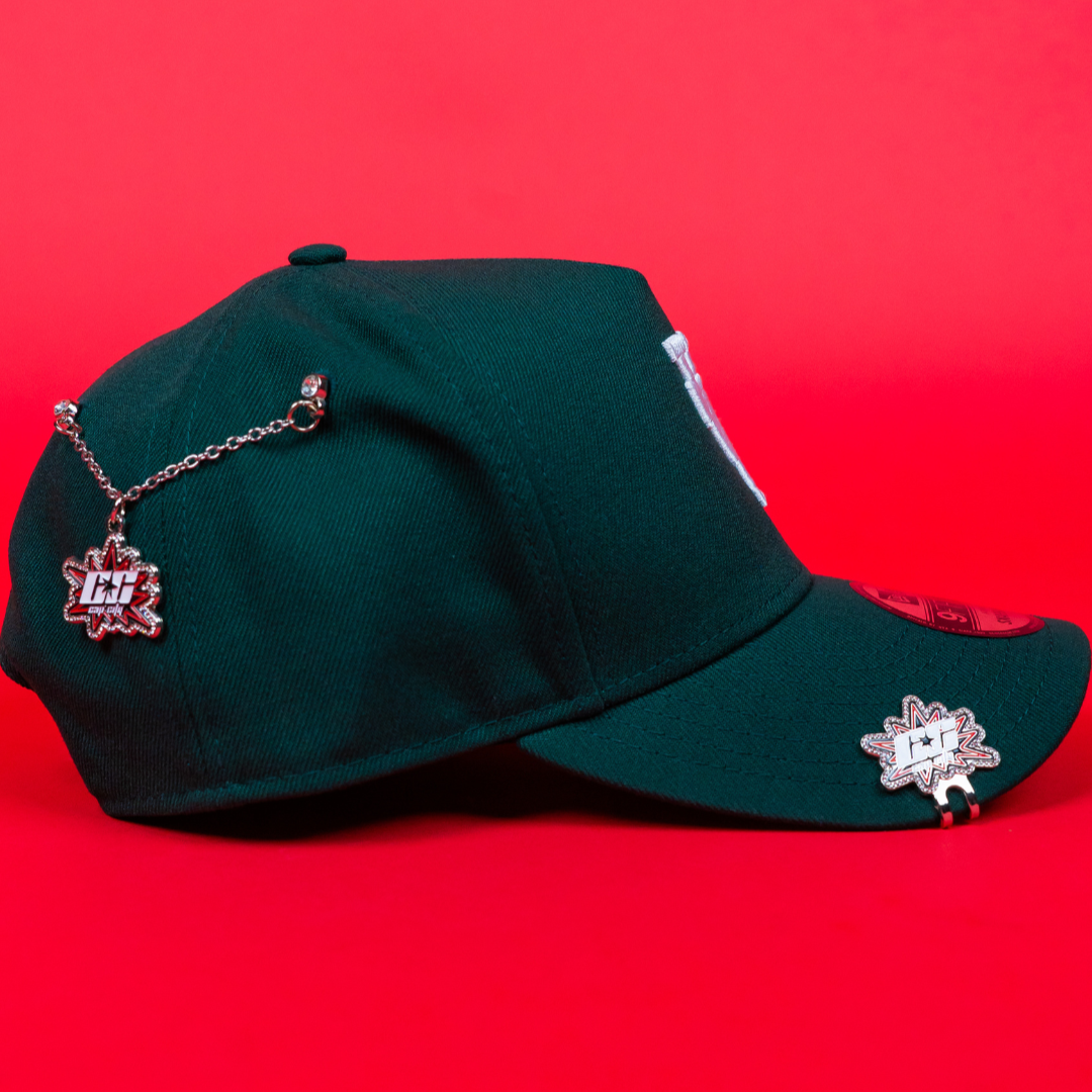 NEW ERA 9FIFTY A-FRAME FOREST GREEN UPSIDE DOWN LOS ANGELES DODGERS SNAPBACK