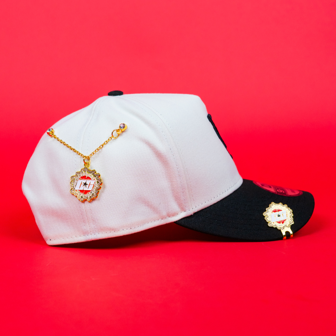 NEW ERA 9FIFTY A-FRAME CHROME/ BLACK UPSIDE DOWN LOS ANGELES DODGERS TWO TONE SNAPBACK