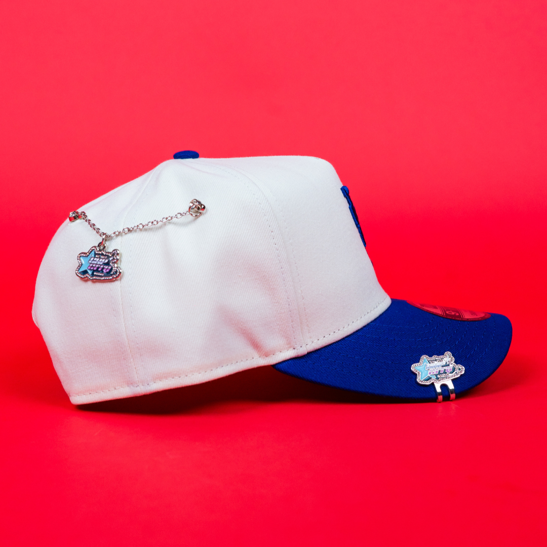 NEW ERA 9FIFTY A-FRAME CHROME/ BLUE UPSIDE DOWN LOS ANGELES DODGERS TWO TONE SNAPBACK