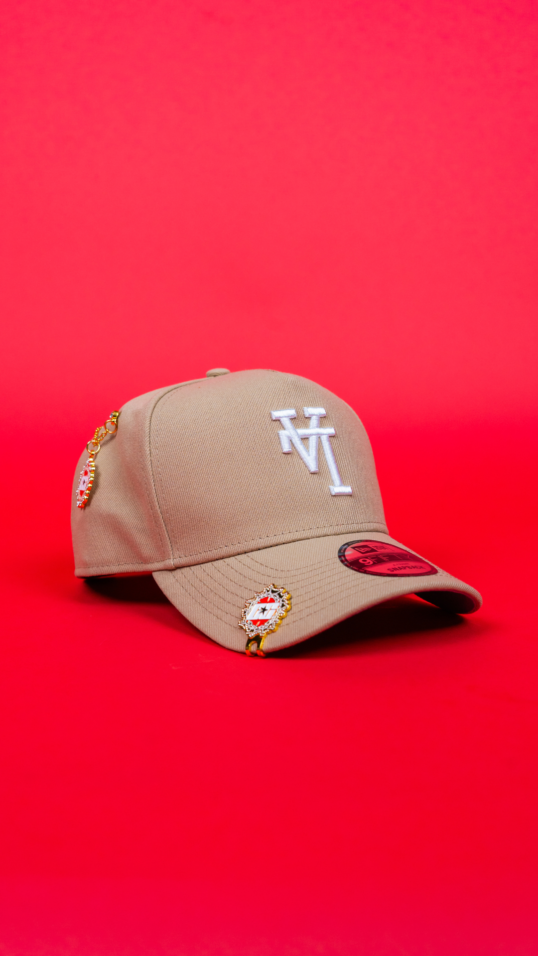 NEW ERA 9FIFTY A-FRAME LIGHT KHAKI UPSIDE DOWN LOS ANGELES DODGERS SNAPBACK