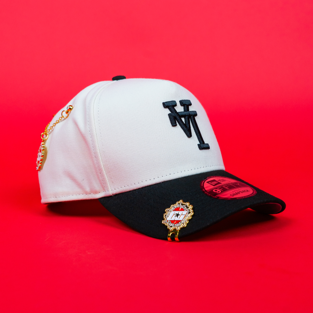 NEW ERA 9FIFTY A-FRAME CHROME/ BLACK UPSIDE DOWN LOS ANGELES DODGERS TWO TONE SNAPBACK
