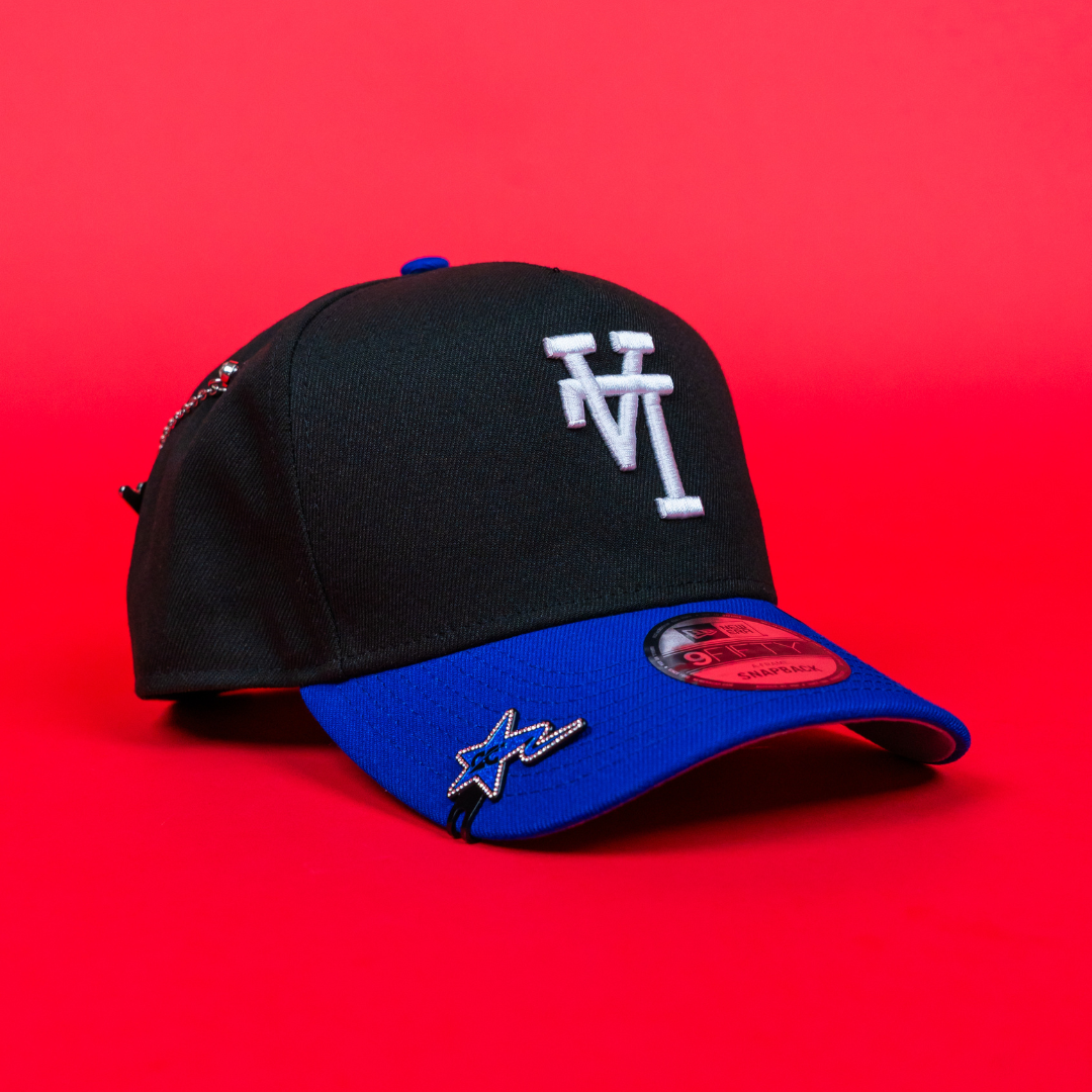 NEW ERA 9FIFTY A-FRAME BLACK/ BLUE UPSIDE DOWN LOS ANGELES DODGERS TWO TONE SNAPBACK