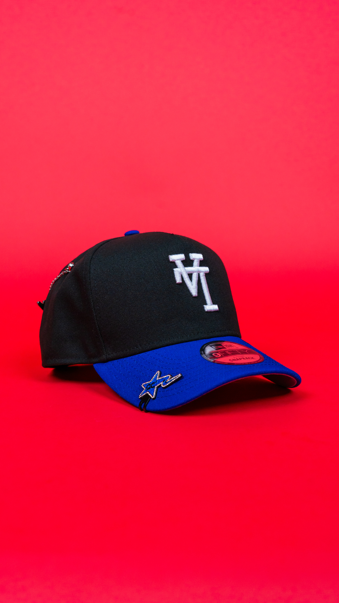 NEW ERA 9FIFTY A-FRAME BLACK/ BLUE UPSIDE DOWN LOS ANGELES DODGERS TWO TONE SNAPBACK