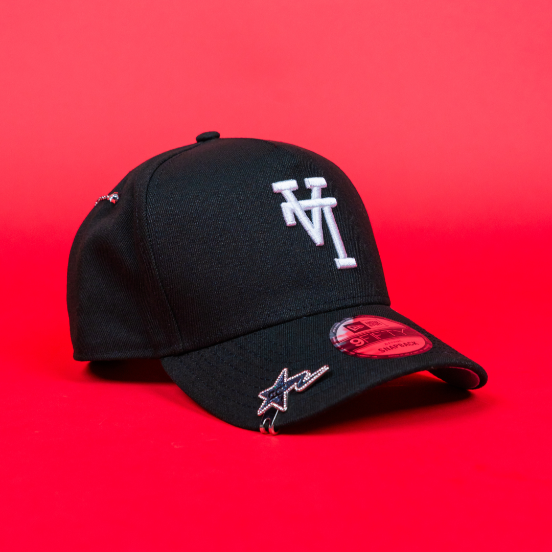 NEW ERA 9FIFTY A-FRAME BLACK UPSIDE DOWN LOS ANGELES DODGERS SNAPBACK