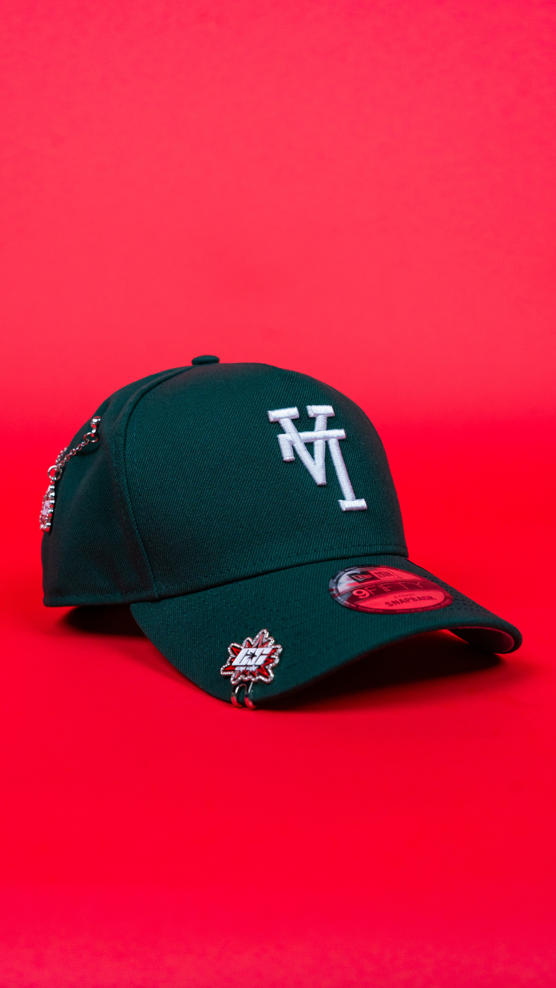 NEW ERA 9FIFTY A-FRAME FOREST GREEN UPSIDE DOWN LOS ANGELES DODGERS SNAPBACK