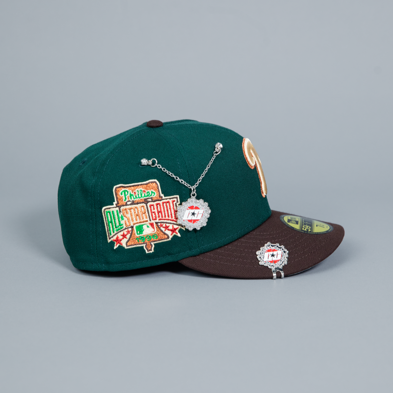NEW ERA EXCLUSIVE 59FIFTY EMERALD GREEN PHILADELPHIA PHILLIES W/ 1996 ALL STAR GAME SIDE PATCH