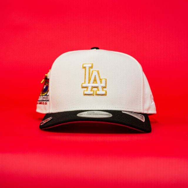 NEW ERA EXCLUSIVE 9FIFTY A-FRAME CHROME/ BLACK LOS ANGELES DODGERS W/ DODGER STADIUM SIDE PATCH