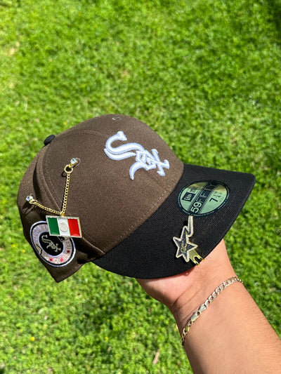 NEW ERA EXCLUSIVE 59FIFTY MOCHA/BLACK CHICAGO WHITE SOX W/