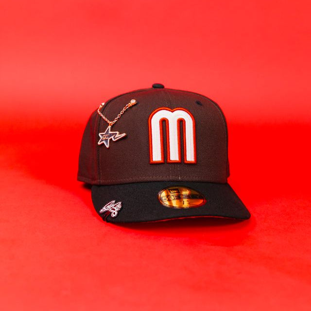 NEW ERA EXCLUSIVE 59FIFTY MOCHA/ BLACK MEXICO 2025 WORLD BASEBALL CLASSIC TWO TONE