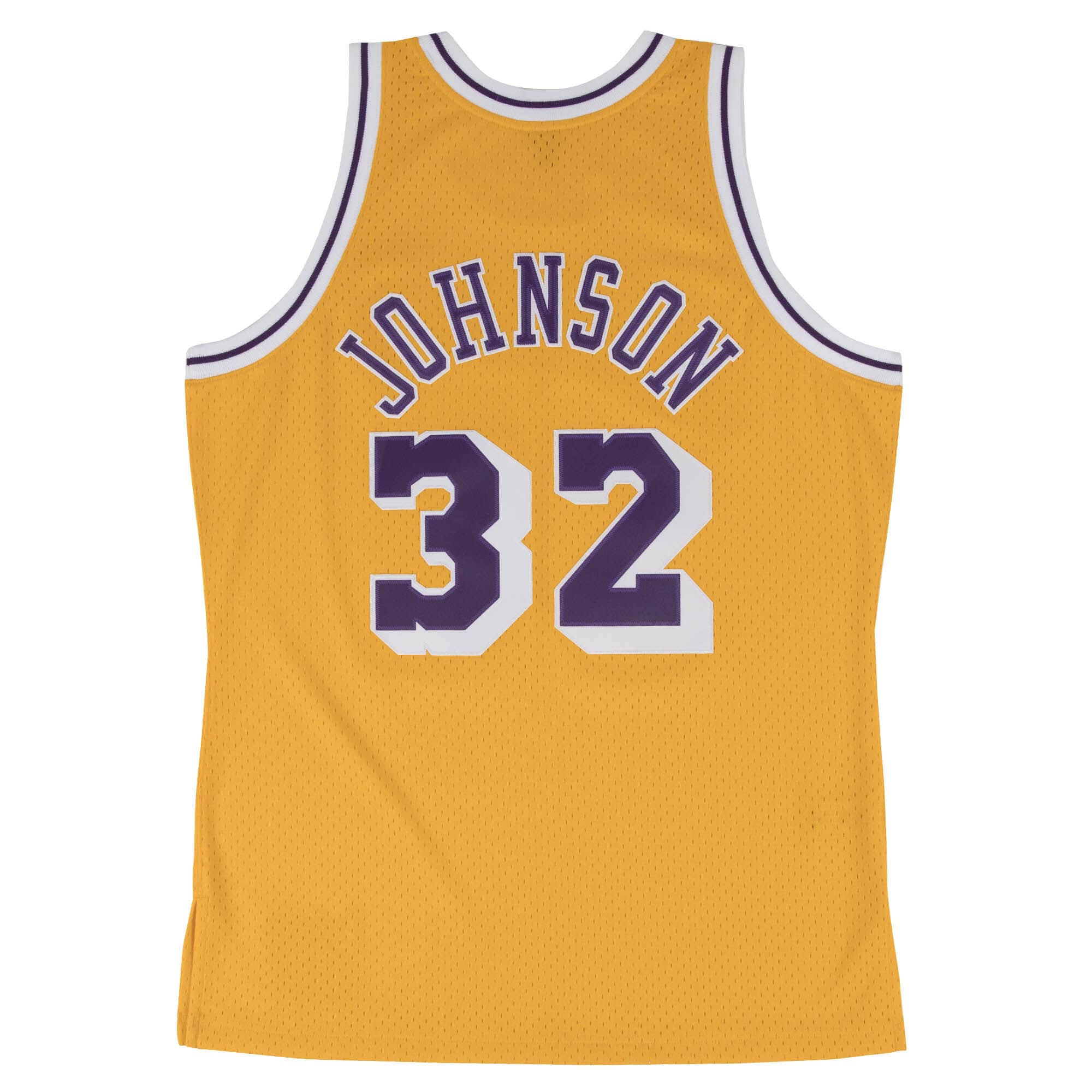 MITCHELL & NESS YELLOW NBA LOS ANGELES LAKERS HOME 1984-85 MAGIC JOHNSON SWINGMAN JERSEY