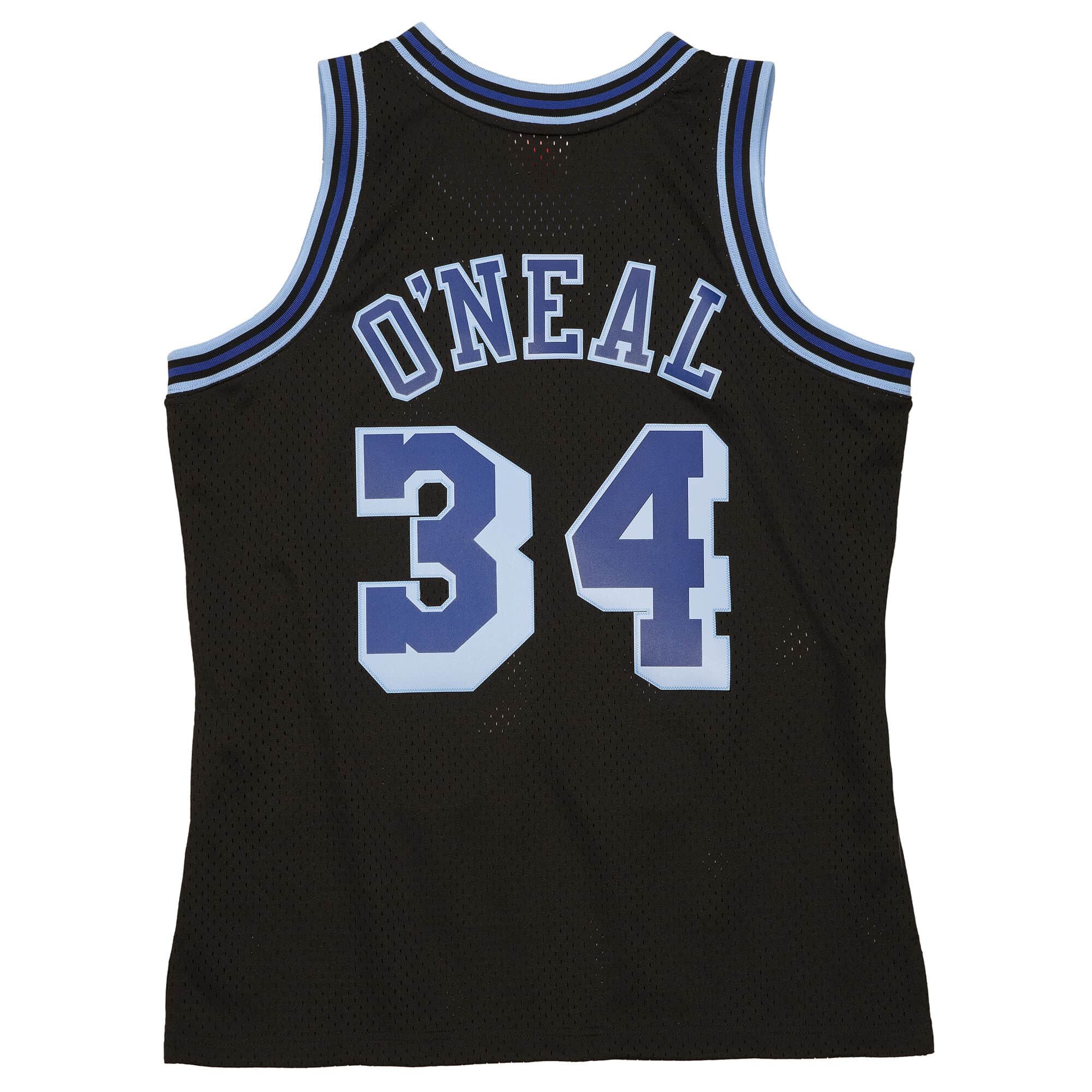 MITCHELL & NESS BLACK/BLUE NBA LOS ANGELES LAKERS  1996-97 SHAQUILLE O'NEAL SWINGMAN JERSEY