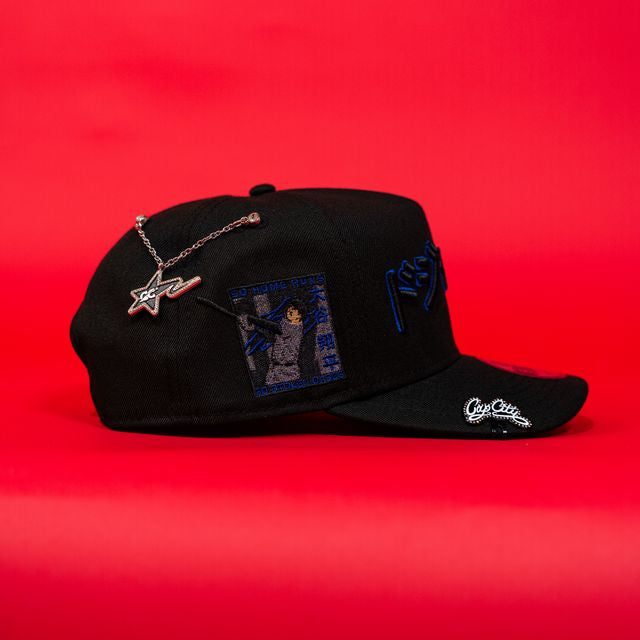 NEW ERA EXCLUSIVE 9FIFTY A-FRAME BLACKED OUT LOS ANGELES DODGERS JAPANESE SCRIPT W/ SHOHEI OHTANI 50-50 CLUB SIDE PATCH