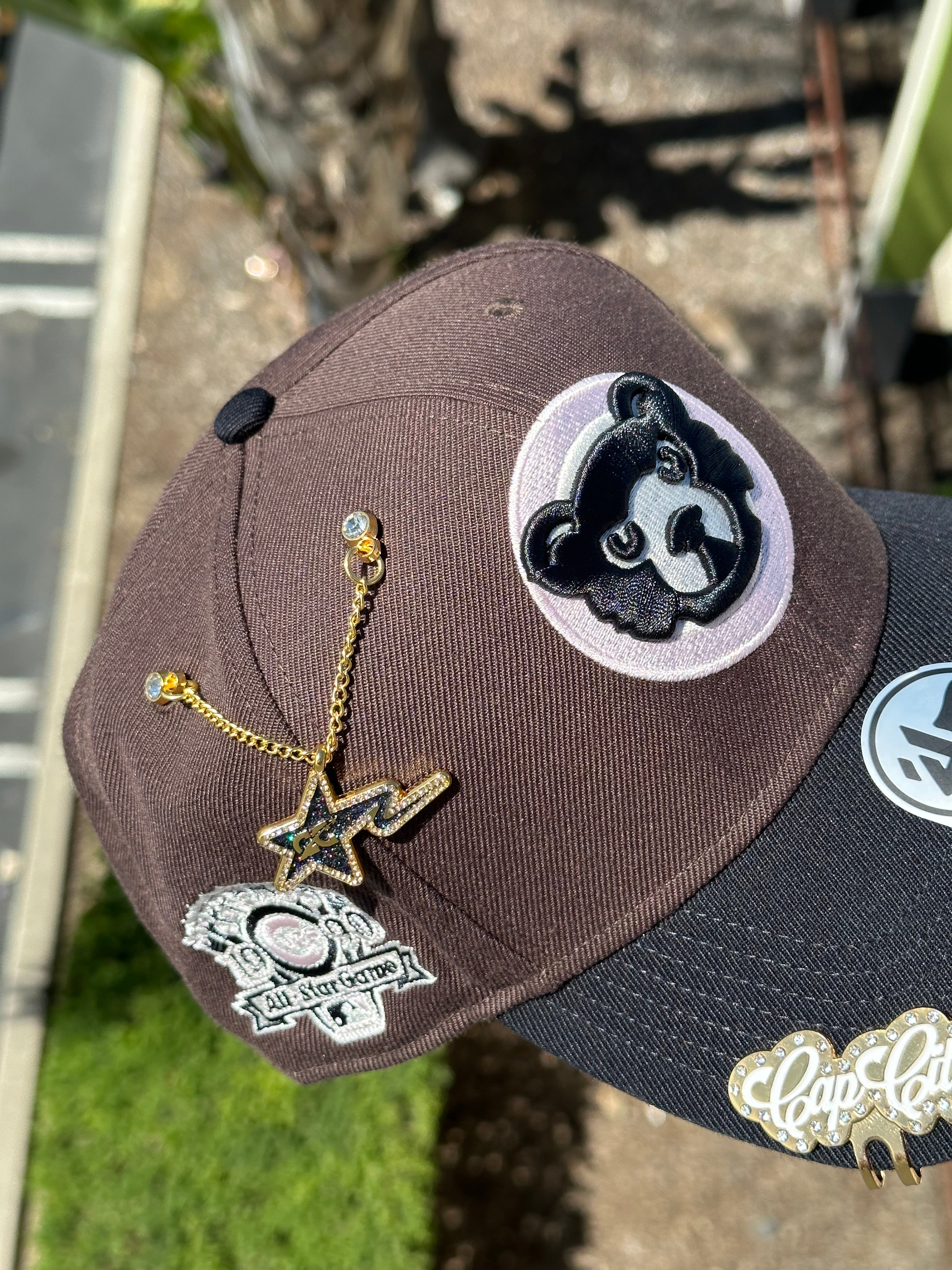 MOCHA/BLACK CHICAGO CUBS '47 CAPTAIN SNAPBACK W/ 1990 ALL STAR GAME PATCH