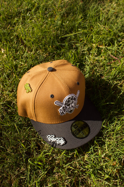 NEW ERA EXCLUSIVE 59FIFTY TAN/GREY PITTSBURGH PIRATES 2TONE COLOR PACK (GREY UV)