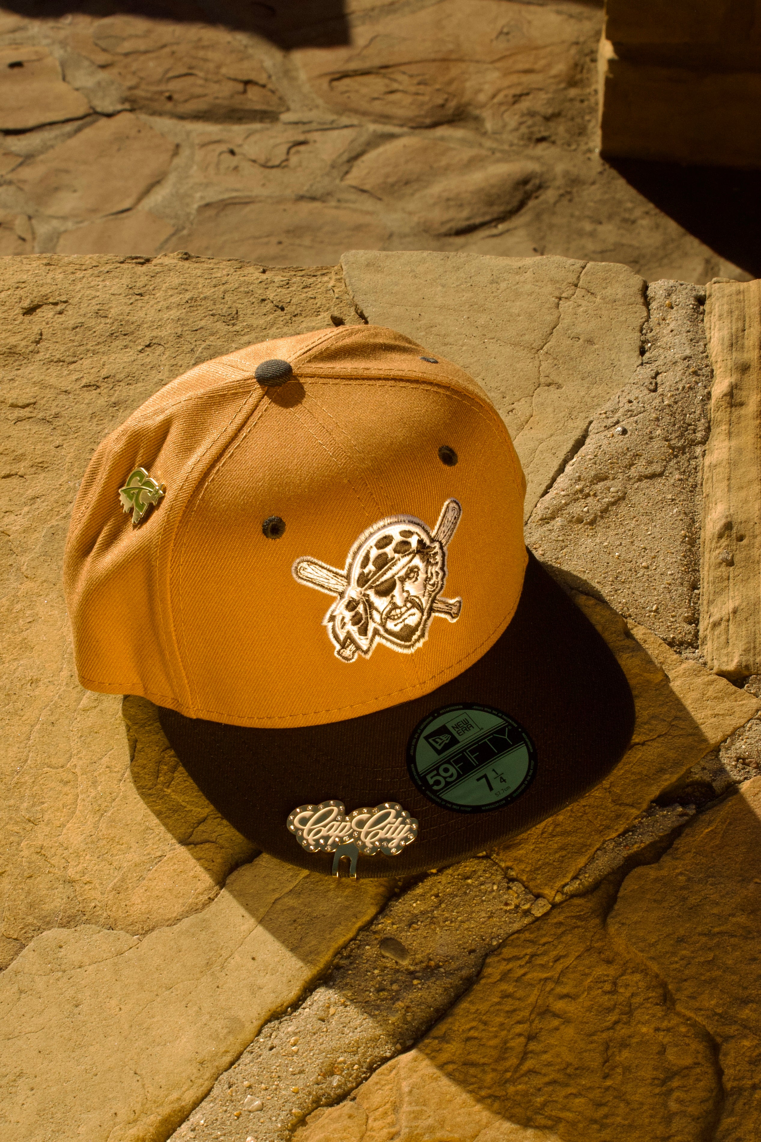 NEW ERA EXCLUSIVE 59FIFTY TAN/GREY PITTSBURGH PIRATES 2TONE COLOR PACK