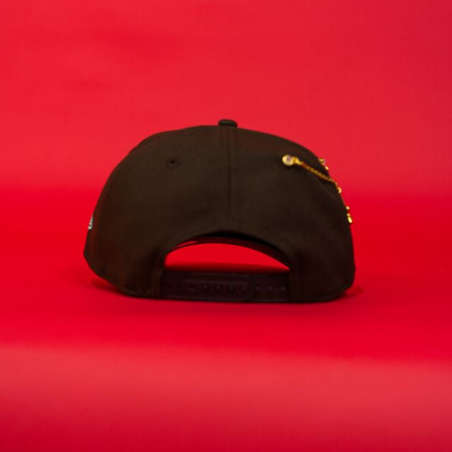 NEW ERA EXCLUSIVE 9FIFTY A-FRAME BROWN LOS ANGELES DODGERS JAPANESE SCRIPT W/ "SHOHEI OHTANI" SIDE PATCH