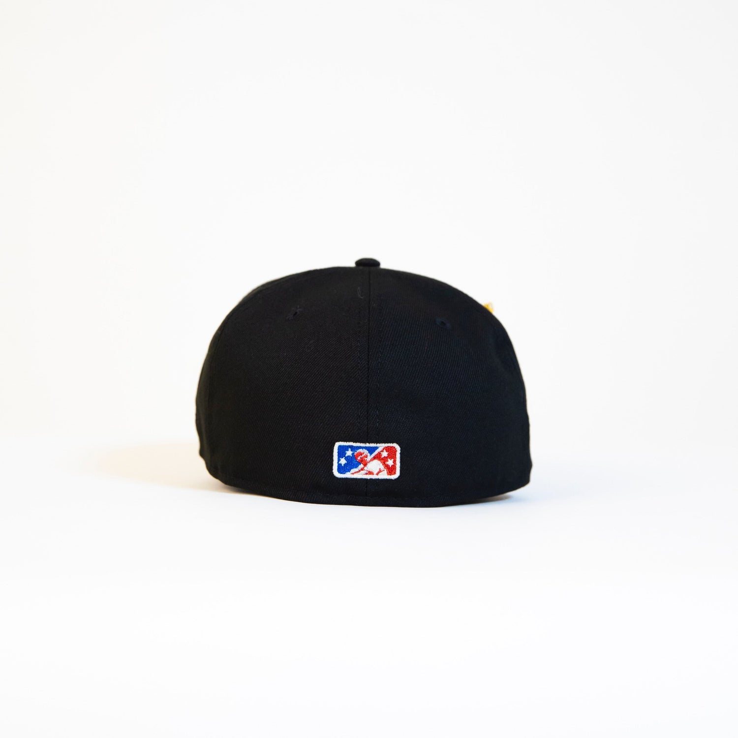 NEW ERA EXCLUSIVE 59FIFTY BLACK FAYETTEVILLE WOODPECKERS W/ CAROLINA LEAGUE SIDE PATCH