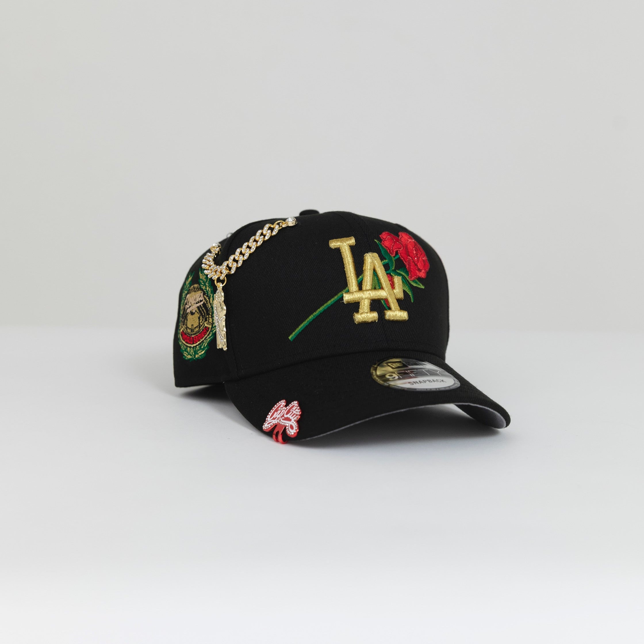 SNAPBACK 9FIFTY CAQUI/AZUL EXCLUSIVO DE NEW ERA LOS ANGELES DODGERS CON PARCHE LATERAL DE LA 75.ª SERIE MUNDIAL 