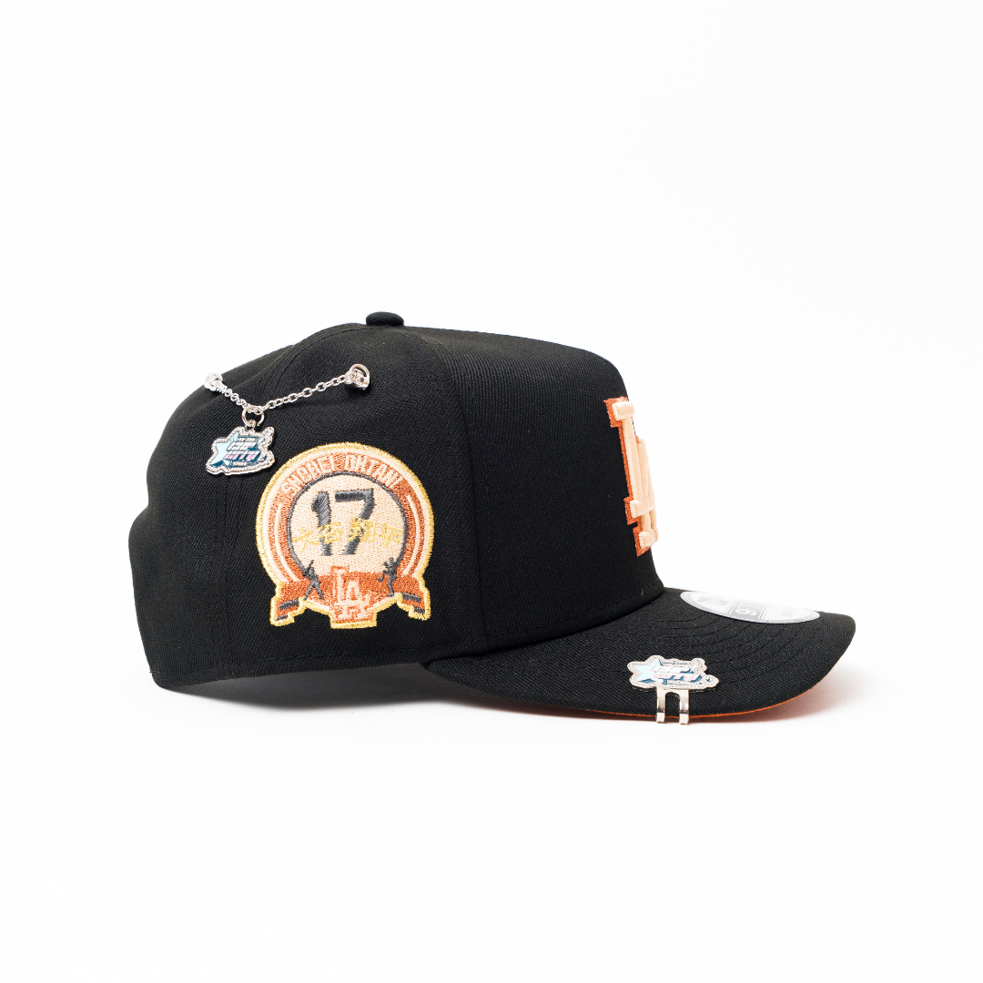 NEW ERA 9FIFTY A-FRAME BLACK LOS ANGELES DODGERS SNAPBACK W/ SHOHEI OHTANI SIDE PATCH
