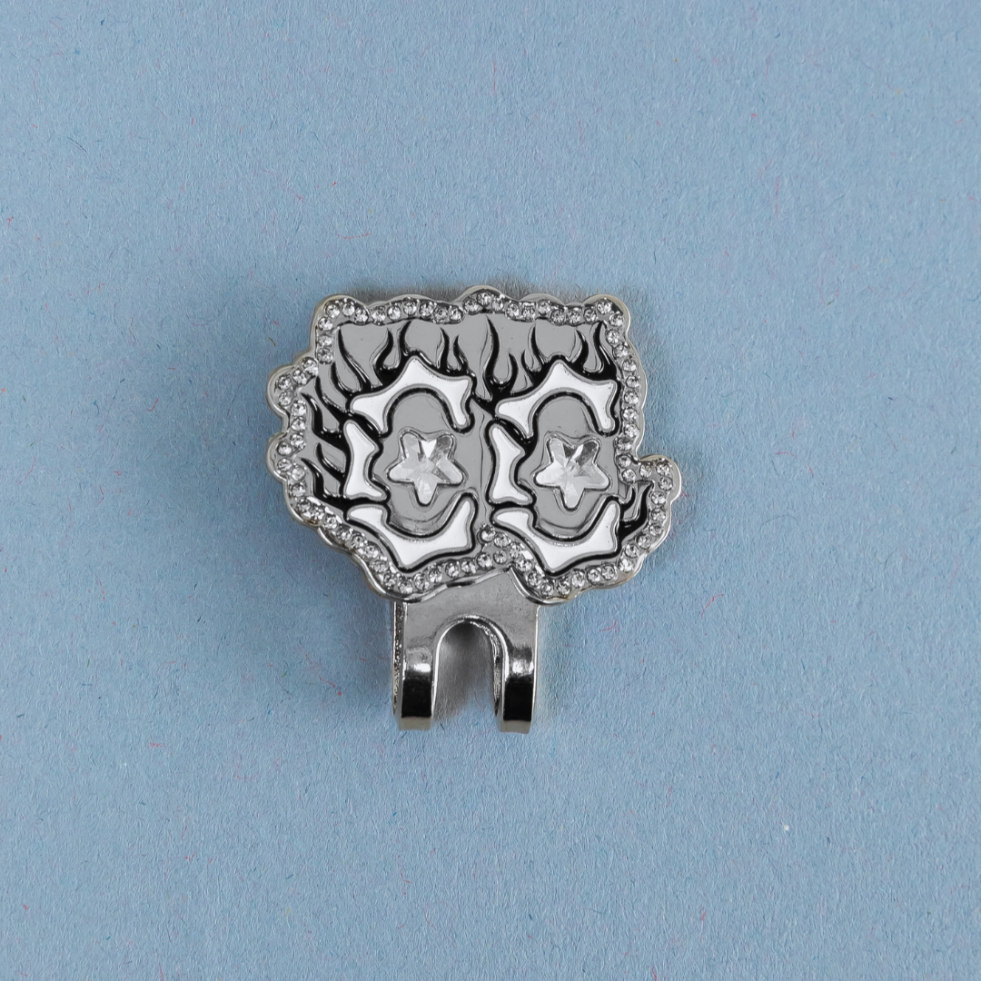 *NEW SILVER "CAP CITY" FLAME BLIP W/ RHINESTONES VERY LIMITED