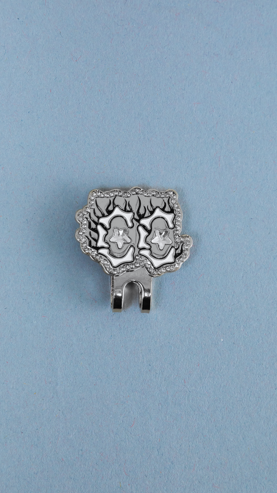 *NEW SILVER "CAP CITY" FLAME BLIP W/ RHINESTONES VERY LIMITED