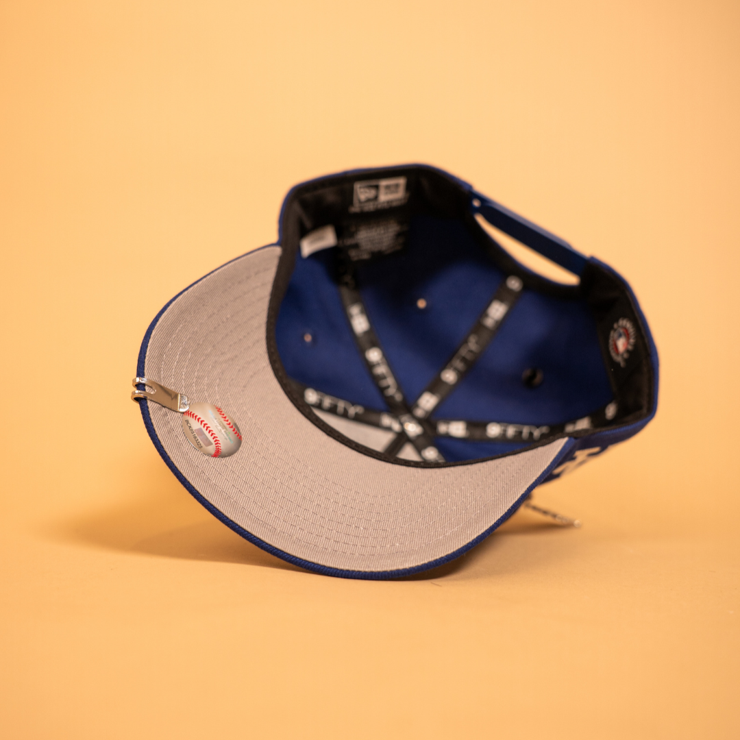 NEW ERA EXCLUSIVE 9FIFTY A-FRAME BLUE LOS ANGELES DODGERS "SHOHEI OHTANI"SCRIPT W/ LA LOGO SIDE PATCH