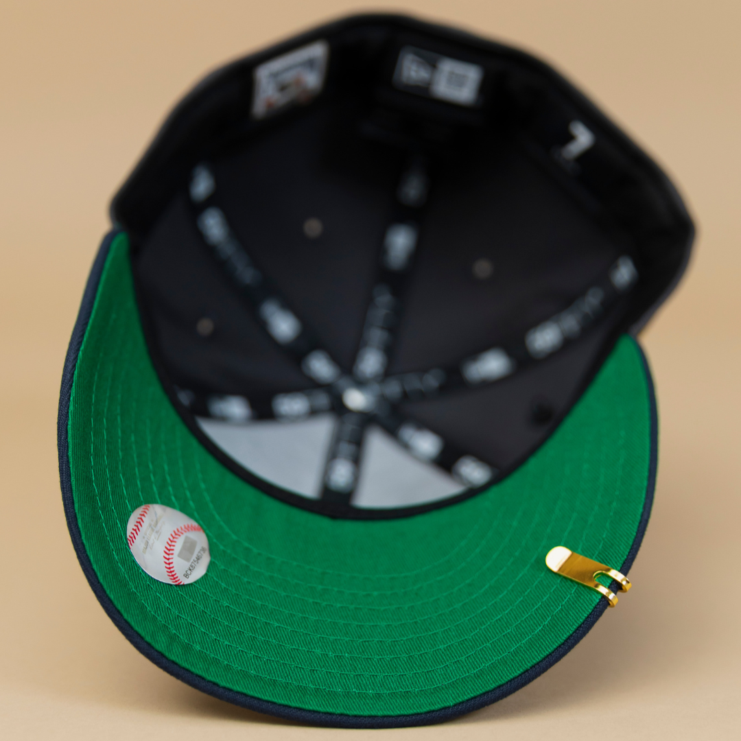 NEW ERA EXCLUSIVE 59FIFTY GREY/ NAVY SAN DIEGO PADRES W/ ALL STAR GAME SIDE PATCH