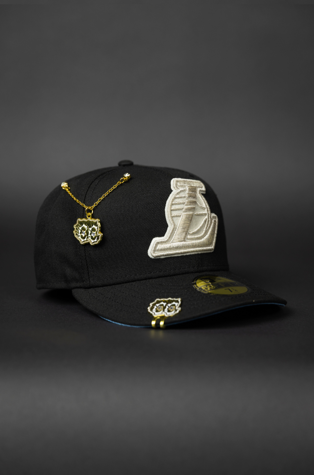 NEW ERA EXCLUSIVE 59FIFTY BLACK LOS ANGELES LAKERS