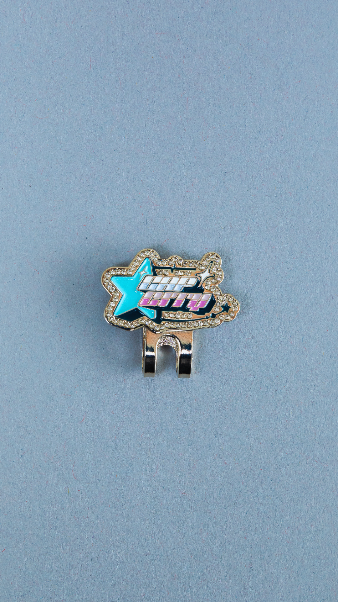 *NEW SILVER "CAP CITY" SHOOTING STAR BLIP W/ RHINESTONES VERY LIMITED