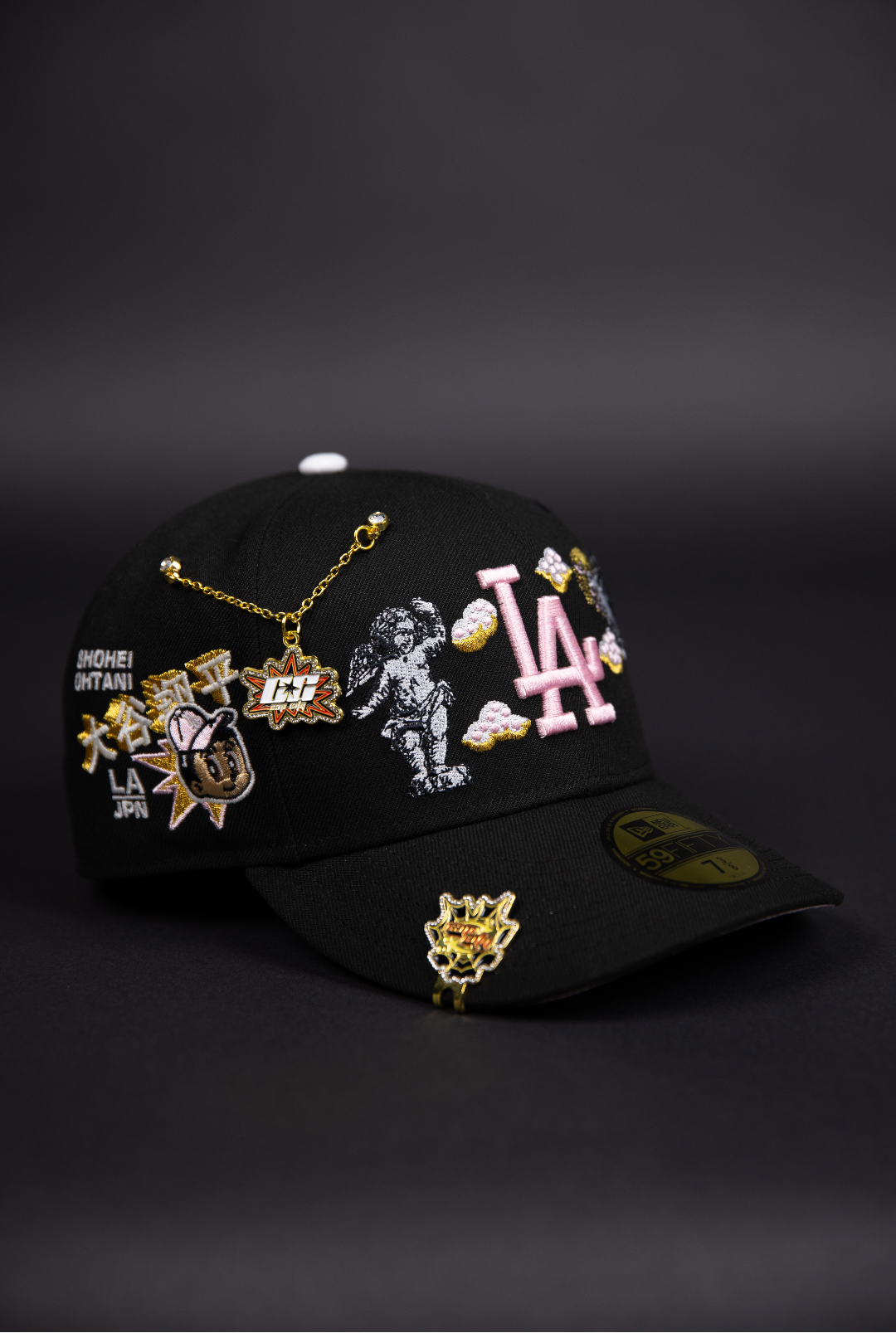 NEW ERA EXCLUSIVE 59FIFTY BLACK LOS ANGELES DODGERS "HEAVENLY CITY" W/ SHOHEI OHTANI SIDE PATCH