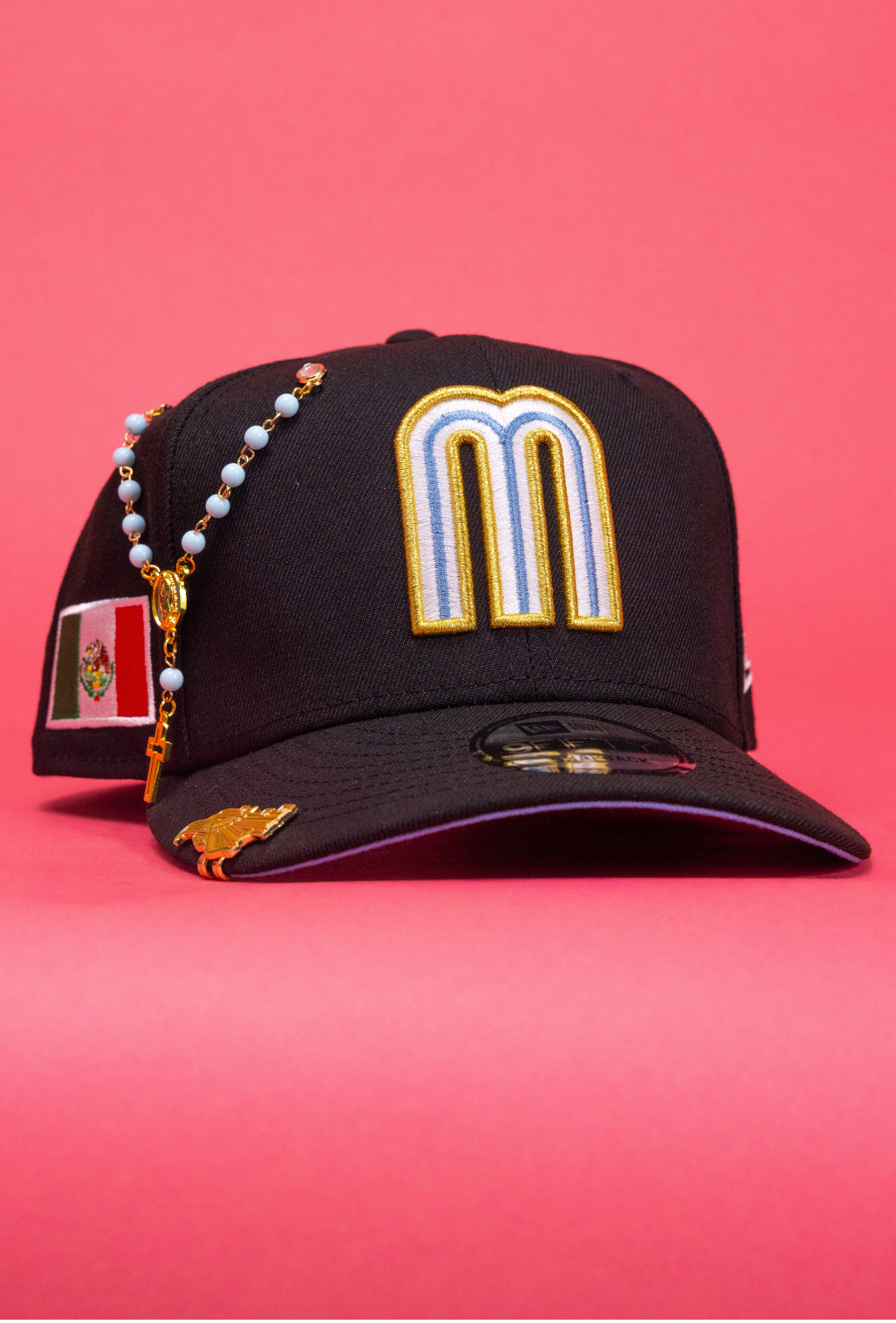 New Era Exclusive 9Fifty Black Mexico WBC Snapback W/ Mexican Flag Side Patch