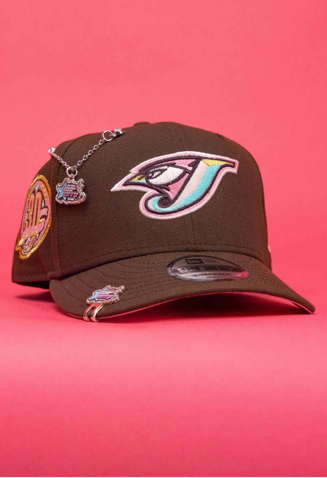 New Era Exclusive 9Fifty Brown Toronto Blue Jays Snapback W/ 30th Season Side Patch