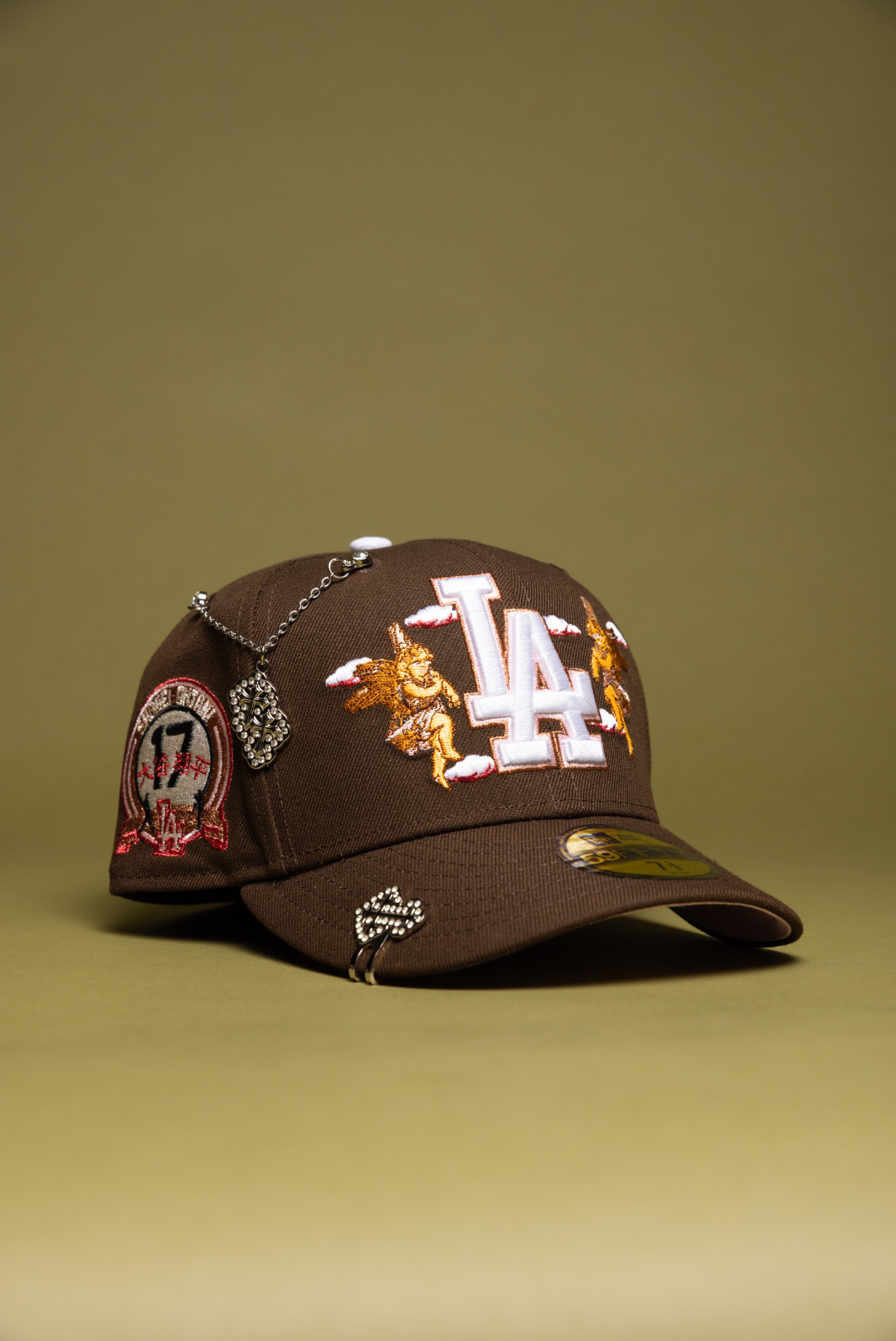 NEW ERA EXCLUSIVE 59FIFTY BROWN LOS ANGELES DODGERS "CITY OF ANGELS" W/ SHOHEI OHTANI SIDE PATCH