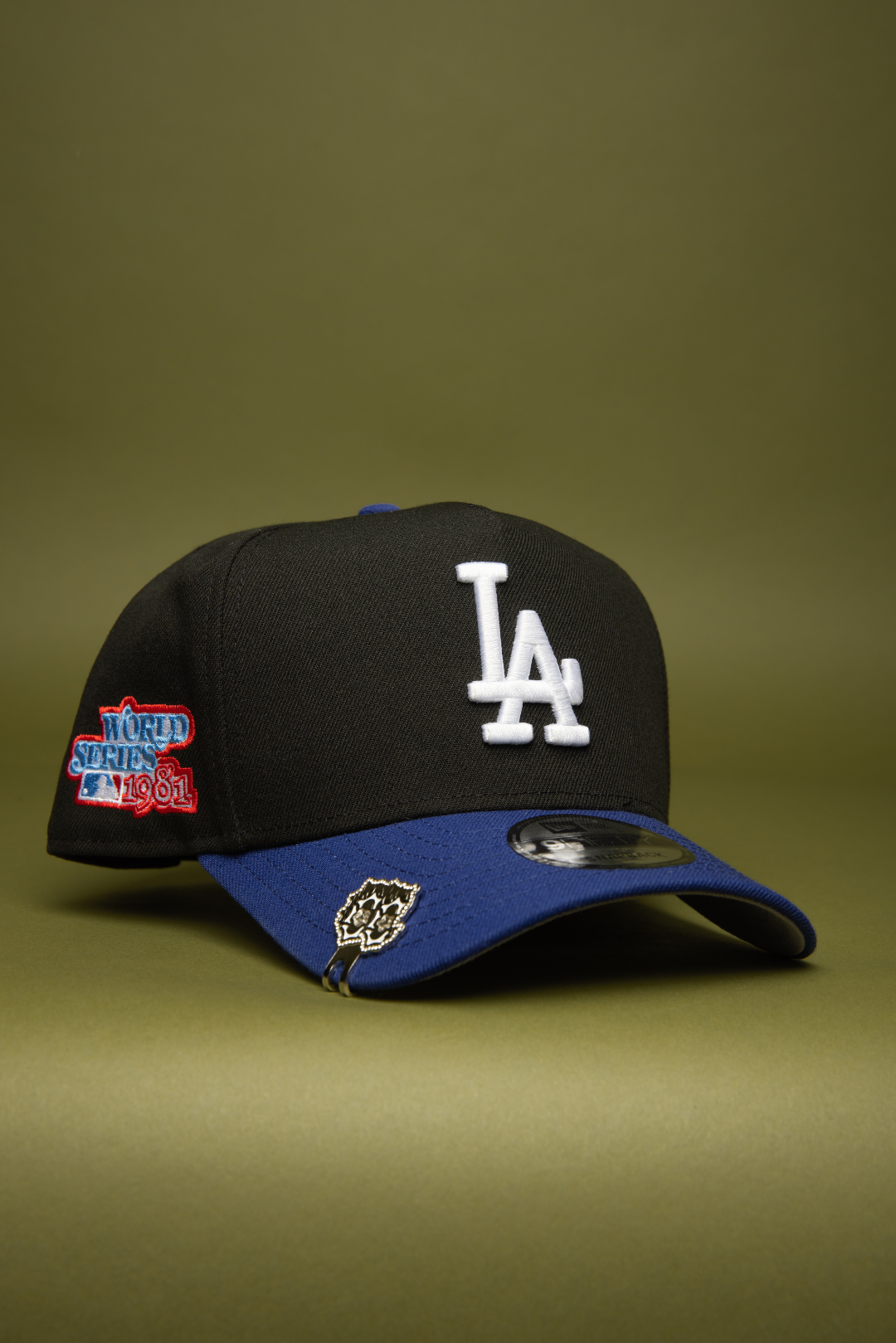 NEW ERA 9FIFTY A-FRAME BLACK/BLUE LOS ANGELES DODGERS SNAPBACK W/ 1981 WORLD SERIES SIDE PATCH