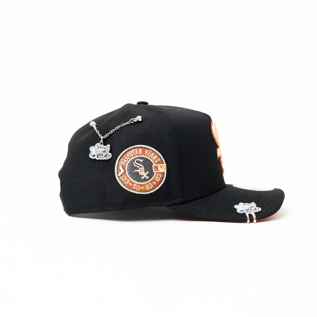 NEW ERA 9FIFTY A-FRAME BLACK CHICAGO WHITE SOX SNAPBACK W/ ALL STAR YEARS SIDE PATCH