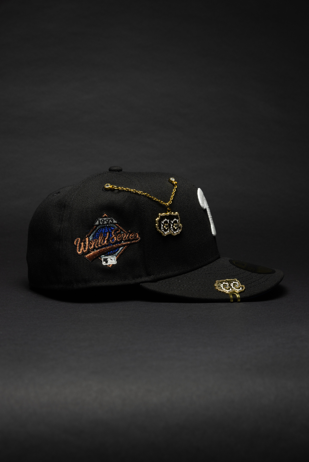 NEW ERA EXCLUSIVE 59FIFTY BLACK PHILADELPHIA PHILLIES W/ 1993 WORLD SERIES SIDE PATCH